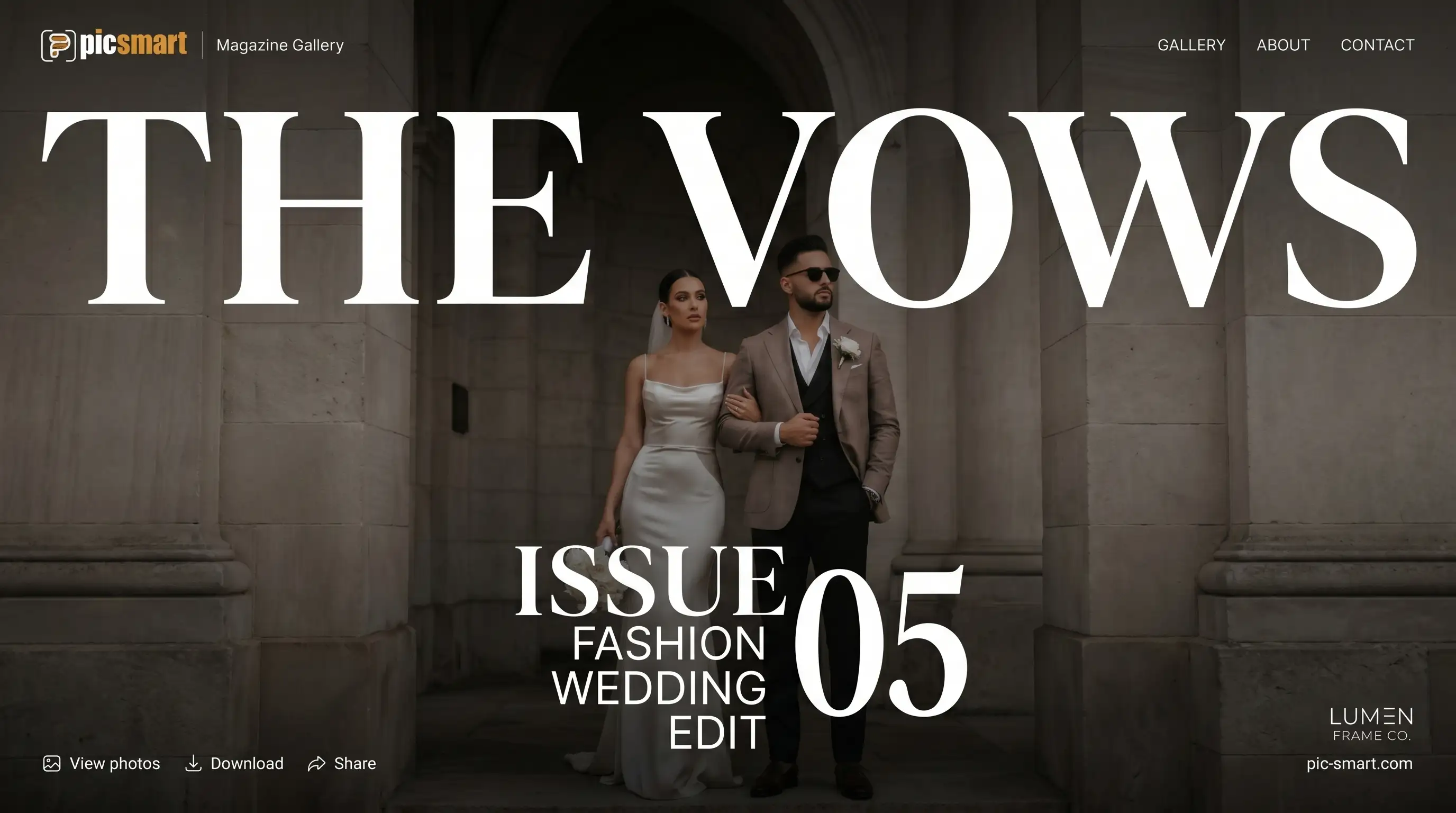 Magazine gallery — desktop view